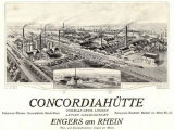 Die Concordiahtte (Zeichnung auf einem Briefkopf der CH um 1890-1900)