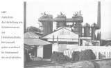 Foto von 1887 mit den Hochfen der Concordia-Htte und der "Steinfabrik" zur Herstellung von Schlackensteinen