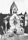 Durch Bombenvolltreffer im 2.Weltkrieg zerstrte St.-Medarduskirche