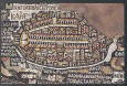 Byzantinisches Mosaik; Plan von Jerusalem