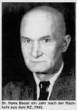 Dr. Hans Bauer, um 1946 