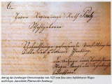 Antrag des Isenburger Ortsvorstandes von 1825