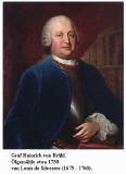 Graf Heinrich von Brhl. lgemlde etwa 1750 von Louis de Silvestre (1675-1760)