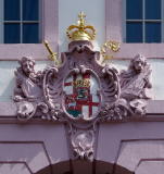 Trier, Hauptmarkt, Hauptwache, Kurfrstliches Wappen