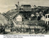 Beerdigung von Kurfrst Clemens Wenzeslaus, Frstbischof von Augsburg am 27.Juli 1812 zu Markt Oberdorf
