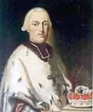 Clemens Wenzeslaus als Kurfrst und  Erzbischof von Trier mit seinen Insigninen