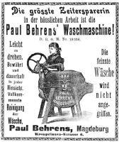 handbetriebene Waschmaschine, aus einem Katalog von 1907